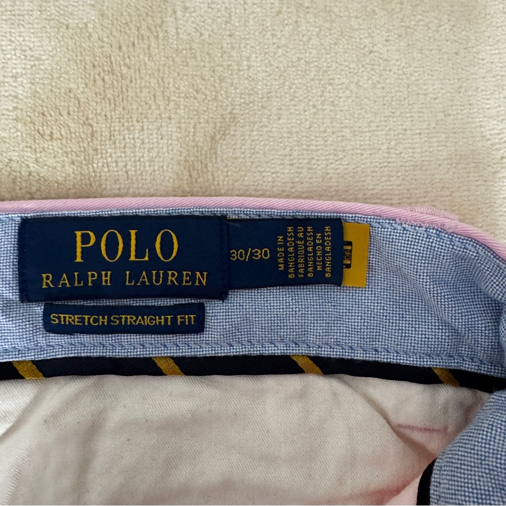 Polo Ralph Lauren Men’s Pink Chino Pants Stretch Straight Fit NWT - Picture 5 of 8